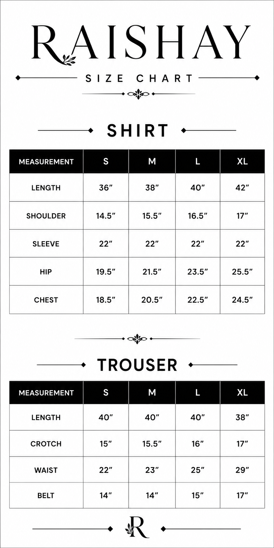 Size Guide